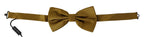 Yellow Mustard 100% Silk Butterfly Papillon Men Bow Tie Dolce & Gabbana