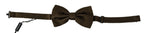 Brown Polka Dots Silk Adjustable Neck Papillon Men Bow Tie Dolce & Gabbana