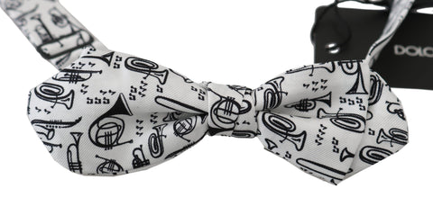 White Instruments Adjustable Neck Papillon Men Bow Tie Dolce & Gabbana