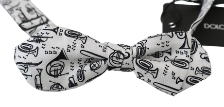 White Instruments Adjustable Neck Papillon Men Bow Tie Dolce & Gabbana