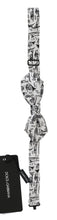 White Instruments Adjustable Neck Papillon Men Bow Tie Dolce & Gabbana