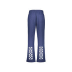 Off-White Blue Cotton Casual Pants