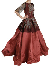 Crystal Chandelier Silk Princess Gown Dress Dolce & Gabbana
