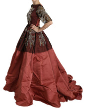 Crystal Chandelier Silk Princess Gown Dress Dolce & Gabbana