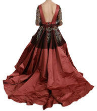 Crystal Chandelier Silk Princess Gown Dress Dolce & Gabbana