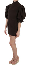 Brown Corduroy Bodycon Cotton Mini Dress Dolce & Gabbana