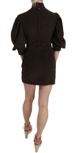 Brown Corduroy Bodycon Cotton Mini Dress Dolce & Gabbana