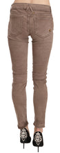 Brown Low Waist Slim Fit Skinny Pants CYCLE