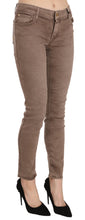 Brown Low Waist Slim Fit Skinny Pants CYCLE