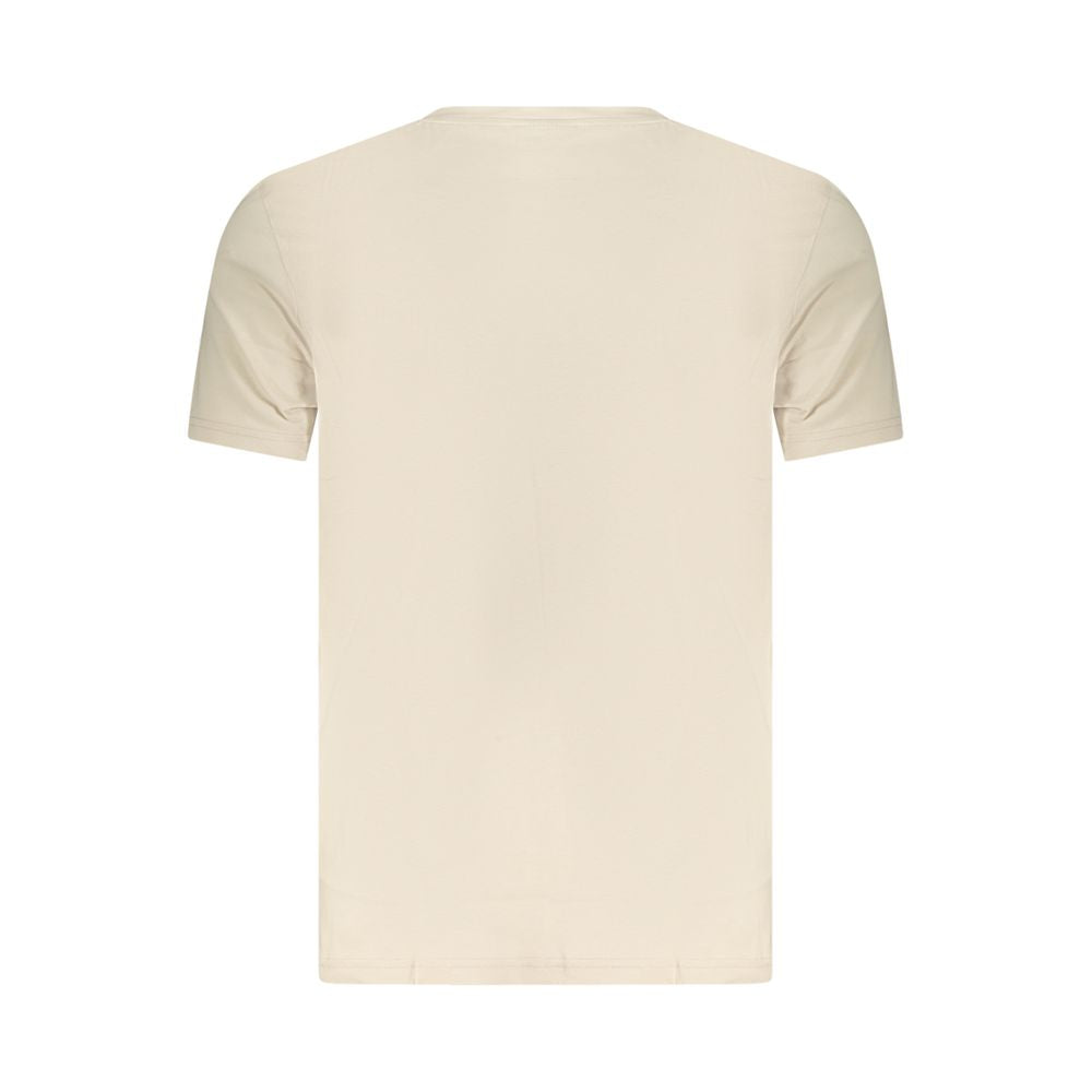 Hugo Boss Beige Cotton Mens T-Shirt