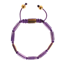 CZ Amethyst 18K Gold 925 Bracelet Nialaya