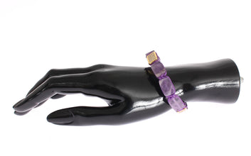 CZ Amethyst 18K Gold 925 Bracelet Nialaya