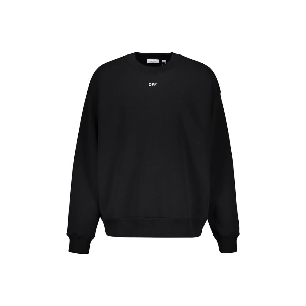 Off-White Black Cotton Sweatshirt
