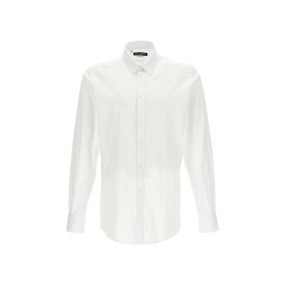 Dolce & Gabbana White Cotton Dress Shirt