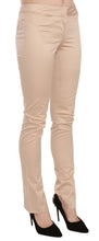 Cream Low Waist Skinny Formal Trousers Pants Just Cavalli