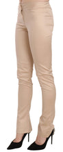 Cream Low Waist Skinny Formal Trousers Pants Just Cavalli