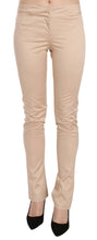 Cream Low Waist Skinny Formal Trousers Pants Just Cavalli