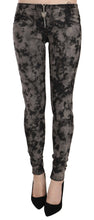 Black Gray Faded Low Waist Skinny Denim Trousers Jeans Just Cavalli