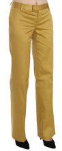 Mustard Yellow Straight Formal Trousers Pants Just Cavalli