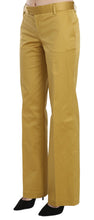 Mustard Yellow Straight Formal Trousers Pants Just Cavalli