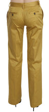 Mustard Yellow Straight Formal Trousers Pants Just Cavalli