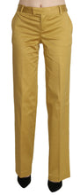 Mustard Yellow Straight Formal Trousers Pants Just Cavalli