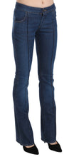 Blue Low Waist Boot Cut Denim Pants Jeans Just Cavalli