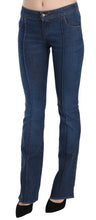Blue Low Waist Boot Cut Denim Pants Jeans Just Cavalli