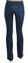 Blue Low Waist Boot Cut Denim Pants Jeans Just Cavalli