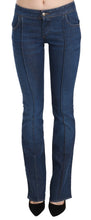 Blue Low Waist Boot Cut Denim Pants Jeans Just Cavalli