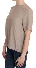 Beige Crew Neck Short Sleeve Blouse Dolce & Gabbana