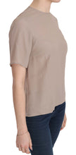 Beige Crew Neck Short Sleeve Blouse Dolce & Gabbana