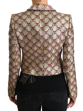 Gold Floral Sequined Blazer Coat Jacket Dolce & Gabbana