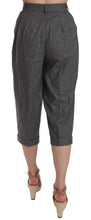 Wool Cropped Trouser Pleated Pant Dolce & Gabbana