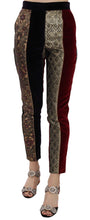 Multicolor Jacquard Cropped Tapered Pants Dolce & Gabbana