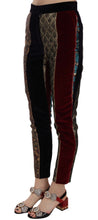 Multicolor Jacquard Cropped Tapered Pants Dolce & Gabbana