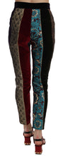 Multicolor Jacquard Cropped Tapered Pants Dolce & Gabbana