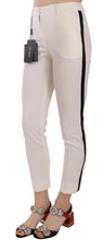 White Side Stripe Cropped Skinny Pants Dolce & Gabbana