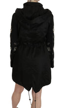Floral Sequined Beaded Hooded Jacket Coat John Richmond