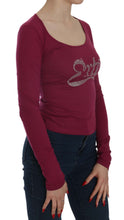 Crystal Embellished Long Sleeve Casual Top Exte