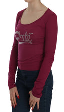 Crystal Embellished Long Sleeve Casual Top Exte