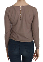 Brown Lace See Through Long Sleeve Top PINK MEMORIES