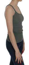 Green Sleeveless Spaghetti Tank T-Shirt Blouse PINK MEMORIES
