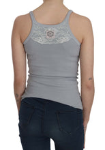 Light Grey Sleeveless Spaghetti Strap Blouse PINK MEMORIES