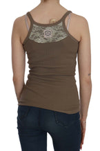 Brown Sleeveless Spaghetti Strap Top PINK MEMORIES