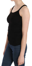 Black Sleeveless Spaghetti Strap Blouse PINK MEMORIES