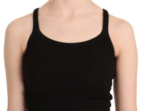 Black Sleeveless Spaghetti Strap Blouse PINK MEMORIES