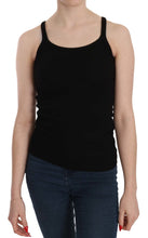 Black Sleeveless Spaghetti Strap Blouse PINK MEMORIES