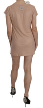 Pink Lace Short Sleeve Shift Mini Dress PINK MEMORIES