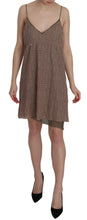Cotton Green Spaghetti Strap A-line Mini Dress PINK MEMORIES